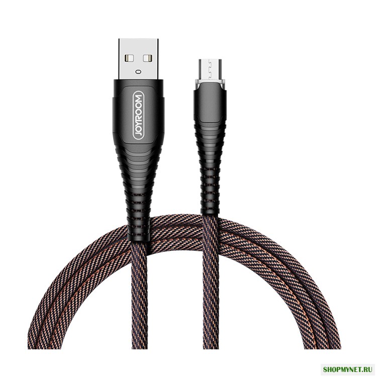 Joyroom Тканые ткани LED 1,2 м 2,4A Micro USB кабель для передачи данных для Samsung Xiaomi Huawei