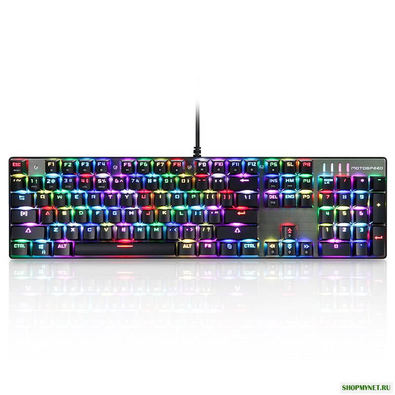 Сверх быстрая механическая игровая клавиатура CK104 NKRO с RGB подсветкой