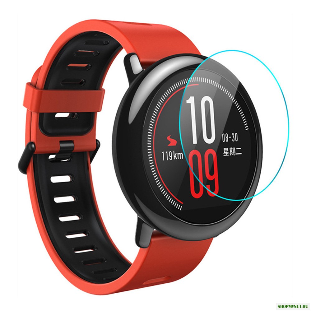 Bakeey 2Pcs Шапка Принц 9H Анти Разрушение темного стекла Протектор экрана для Xiaomi Huami Amazfit Pace