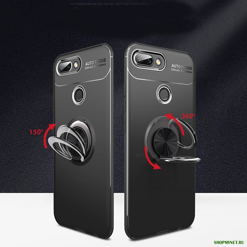 Bakeey ™ Shockproof Thin Back Cover Защитный Чехол с держателем пальца для Xiaomi Mi8 Lite