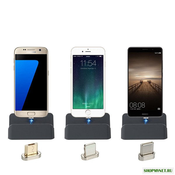 Bakeey Type C Магнитная быстрая зарядка USB Зарядная док-станция для Oneplus 5t Xiaomi Mi6 Mi A1 Mix 2S S9 +
