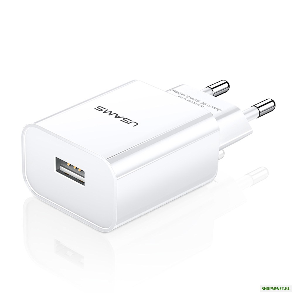 USAMS 2.1A Быстрая зарядка USB зарядное устройство Адаптер ЕС Plug для iPhone X XS HUAWEI P30 Mate20 XIAOMI MI9 S10 S10+