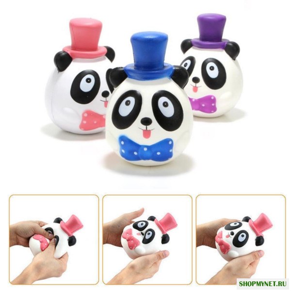 1PC 14CM Jumbo Panda Cake Squishy Шарм Soft Медленный Восходящий мобильный телефон Аксессуары Игрушка