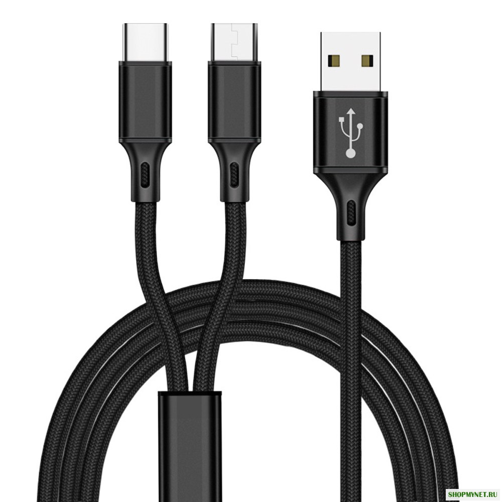 Bakeey 2 В 1 2.5A Type C Micro USB Кабель для быстрой зарядки данных для Xiaomi Redmi 7A Redmi 6Pro OUKITEL Y4800 Hauwei P30 Pro Mate 30 S10 + Note10